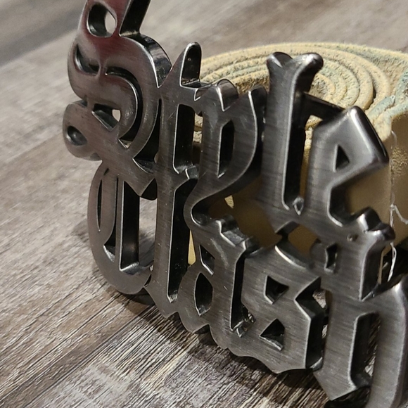 Very Rare Energy "Style Clash" leather belt - Picture 4 of 5